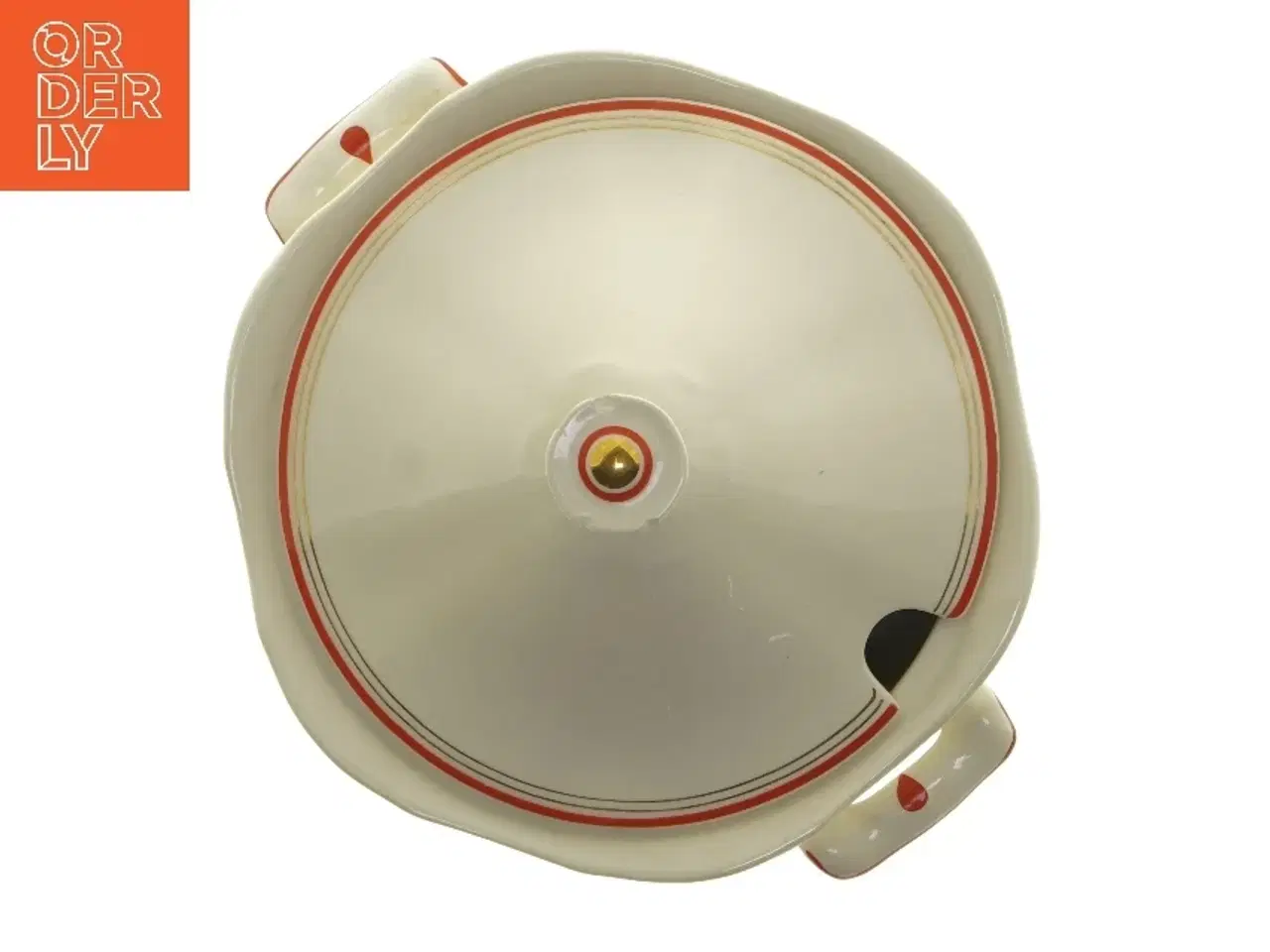 Billede 4 - Rund serveringsskål med låg fra Arabia (str. Ø 21x19 cm)