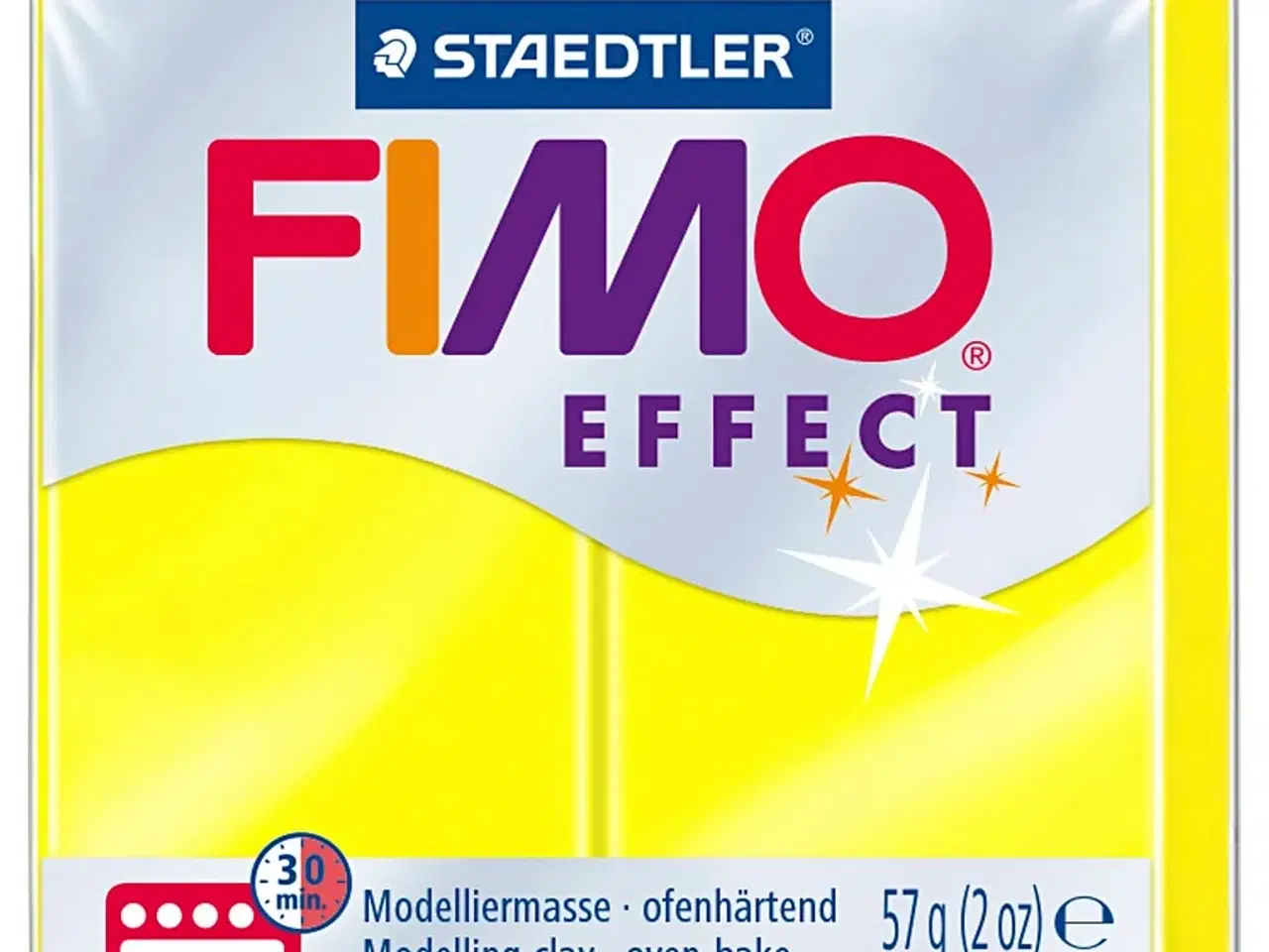 Billede 1 - FIMO® Effect, neon gul, 57g/ 1 pk.