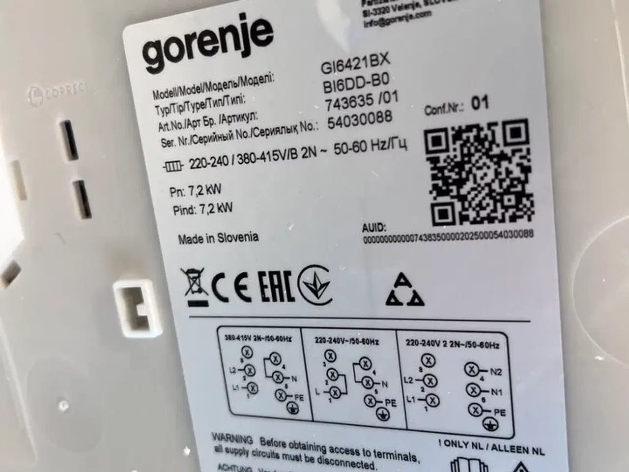 Billede 2 - Induktions kogeplade GORENJE (ny)