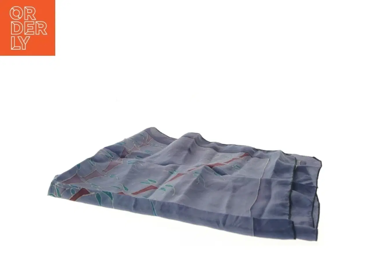 Billede 2 - Silketørklæde med bambusmønster (str. 90x90 cm)