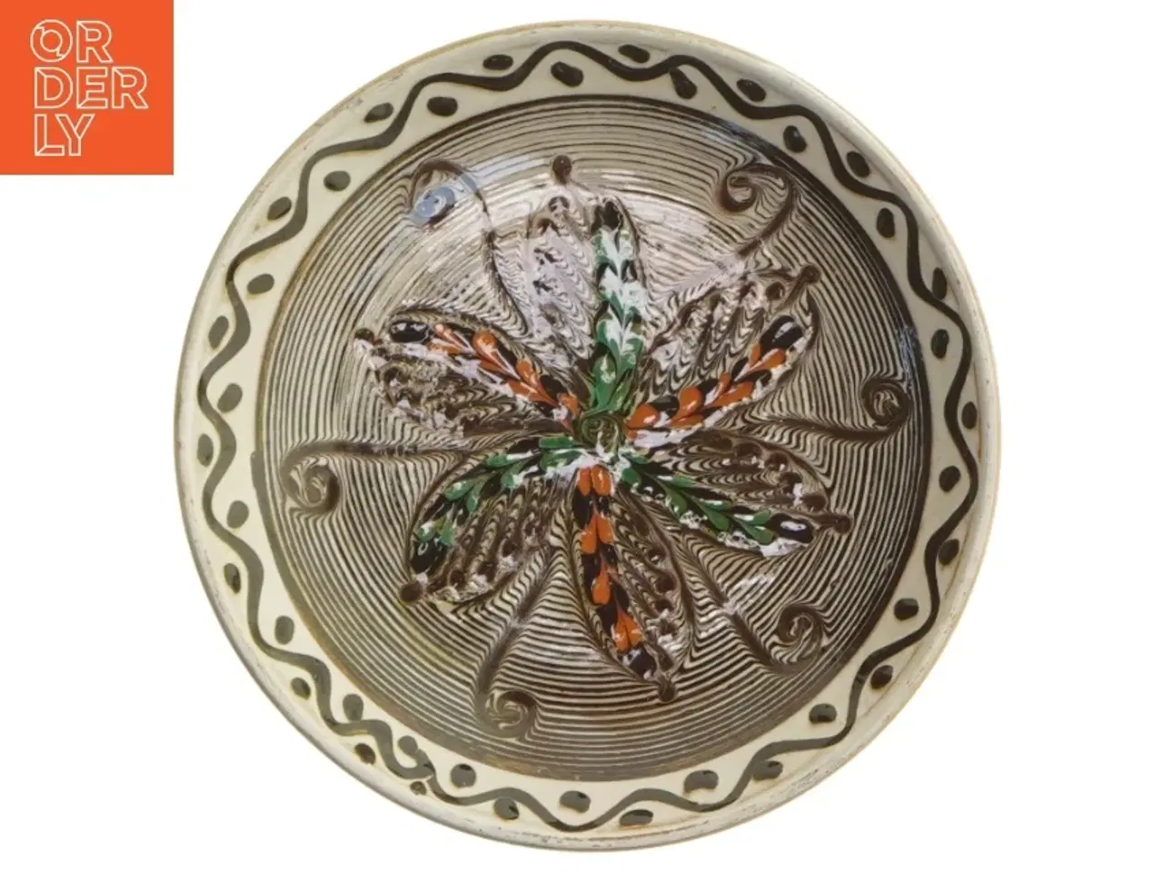 Billede 1 - Keramik platte (str. Ø 18,5 cm)
