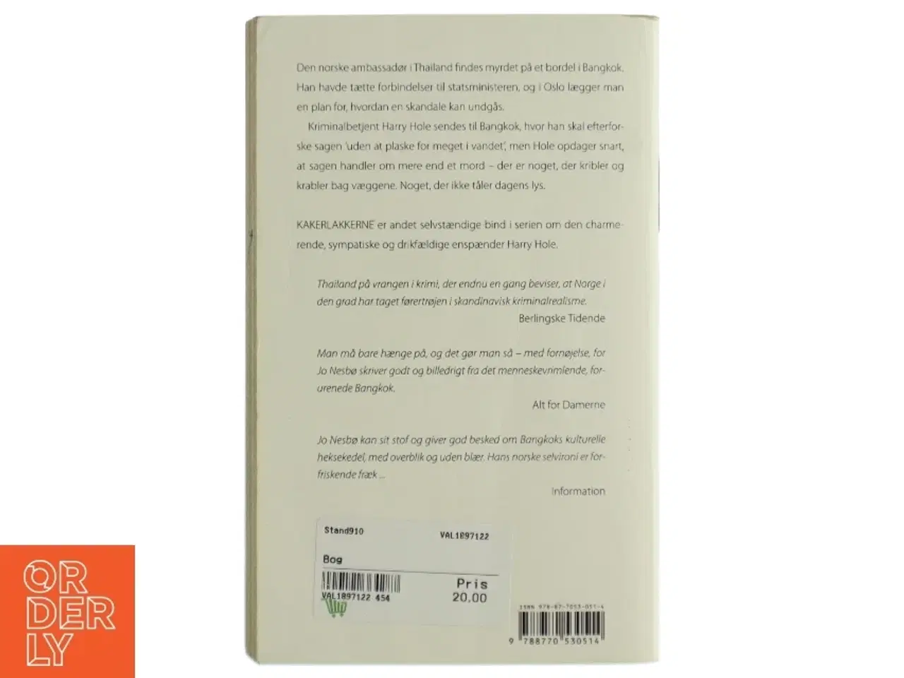 Billede 2 - Kakerlakkerne af Jo Nesbø (Bog)
