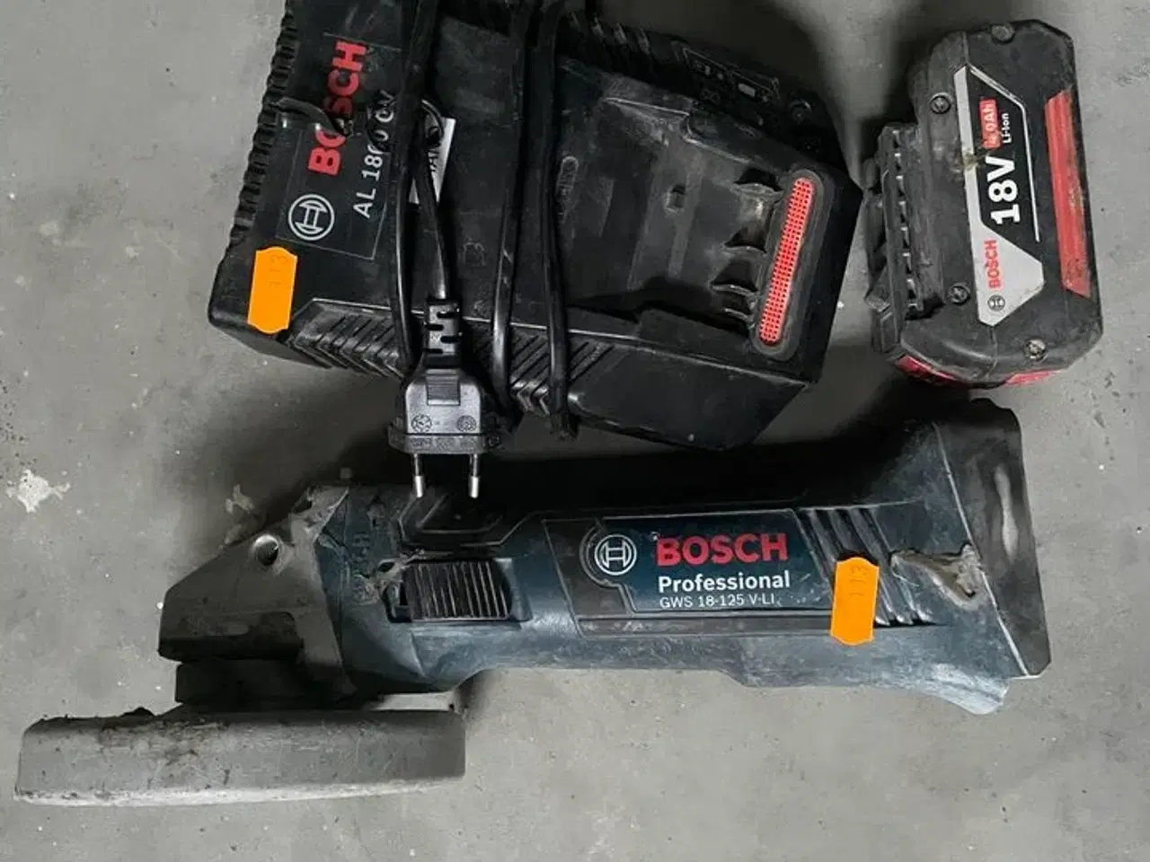 Billede 1 - Vinkelsliber BOSCH Med lader og batteri