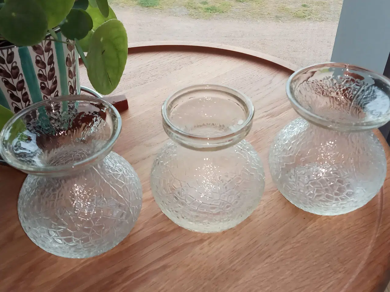 Billede 1 - Ældre hyacintglas i klar glas