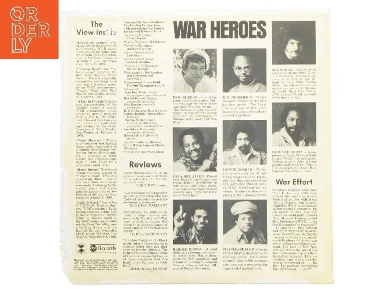 Billede 2 - War - Love Is All Around vinyl album