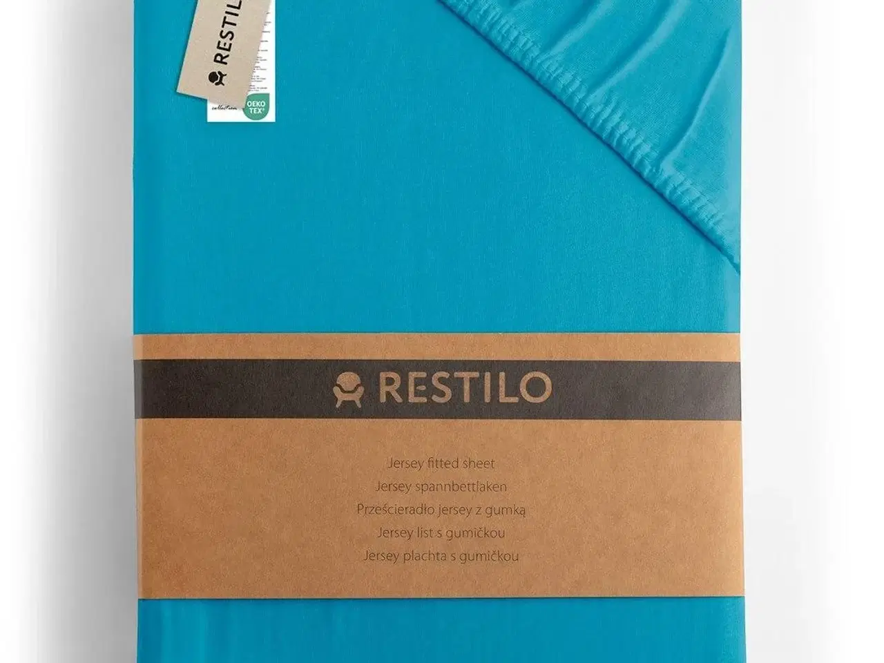 Billede 1 - Stræklagen jersey 220–240x220 blå – DecoKing Amber