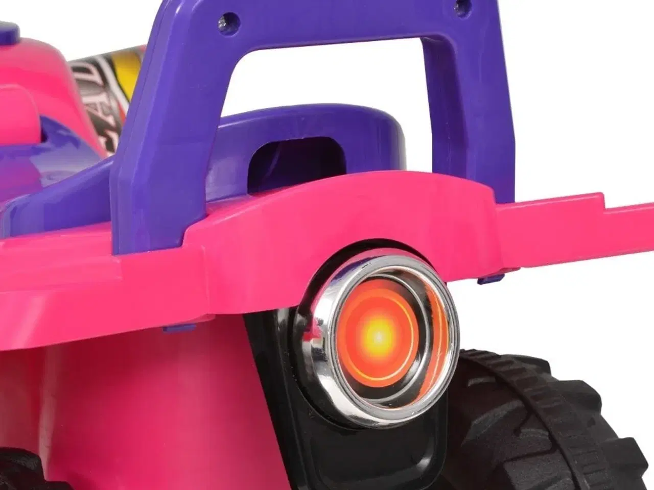 Billede 6 - El-ATV til børn med lyd og lys lyserød og lilla