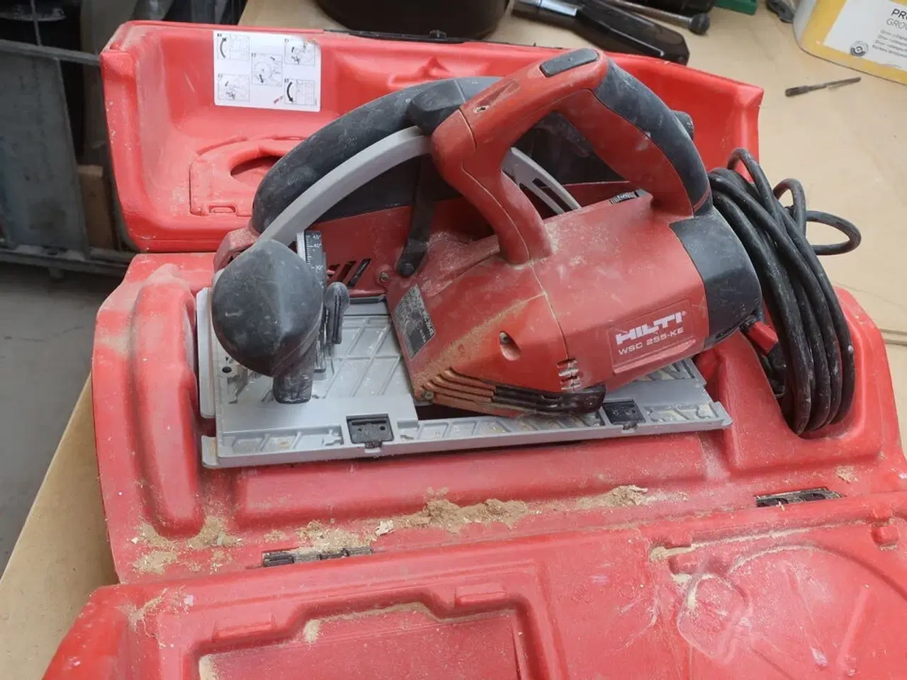 Billede 4 - Dyksav HILTI WSC 255-KE med skinne