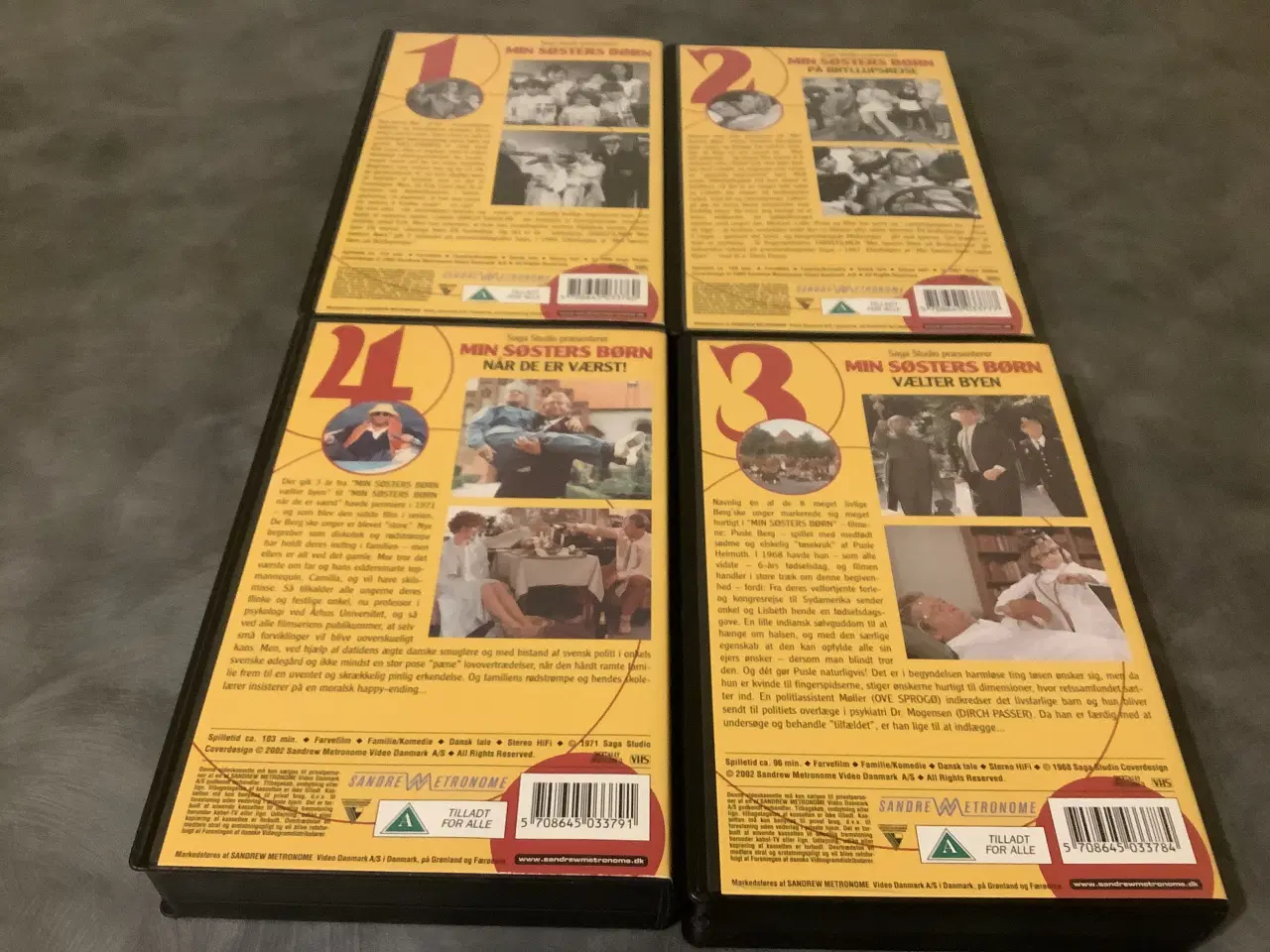 Billede 3 - 4 stk VHS min søsters børn med pusle