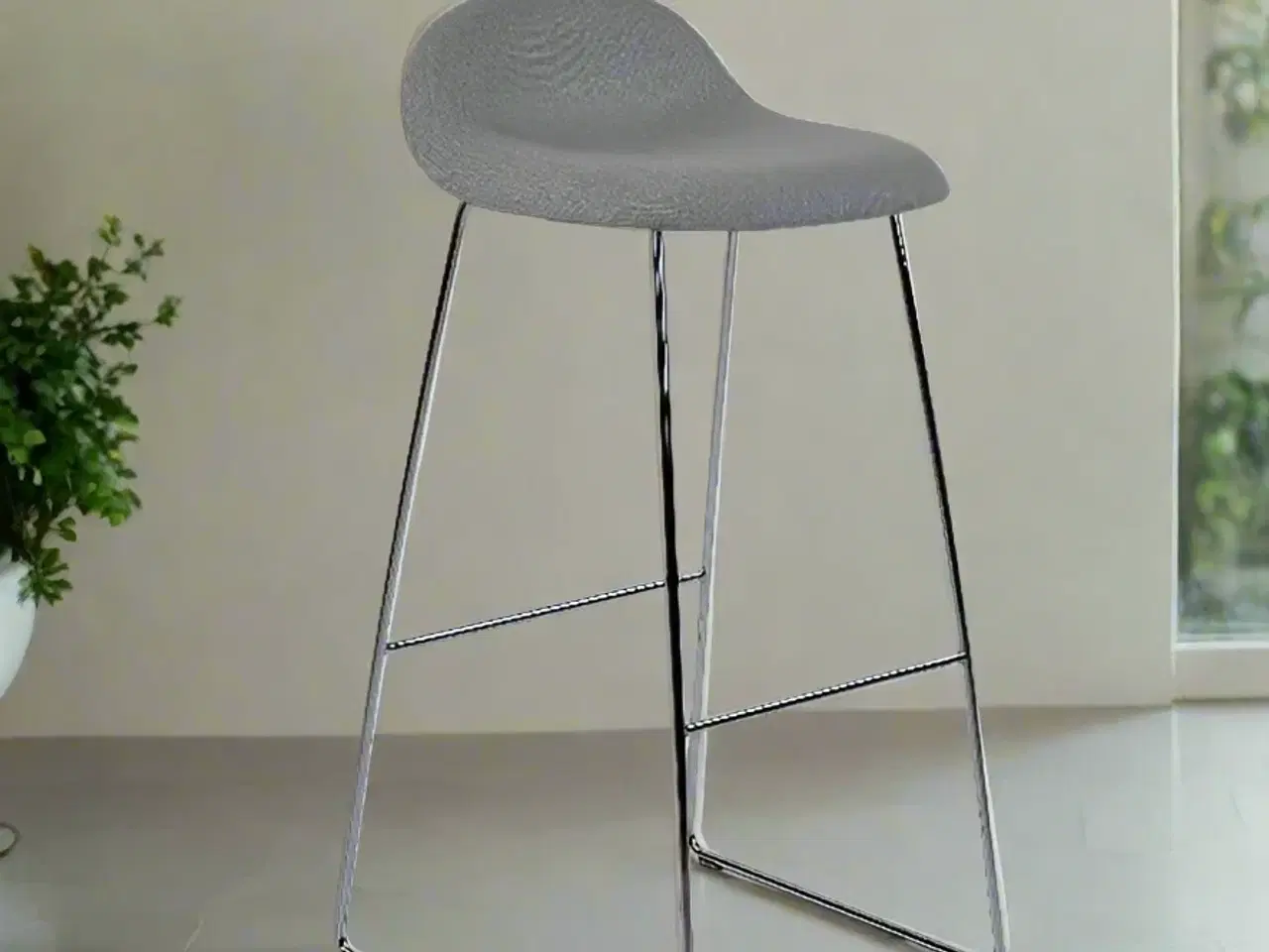 Billede 2 - GUBI | 3D Barstol - Sledge Base - Nypolstret