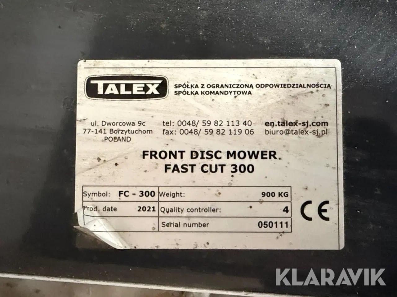 Billede 5 - Frontskårlægger Talex Fast Cut 300