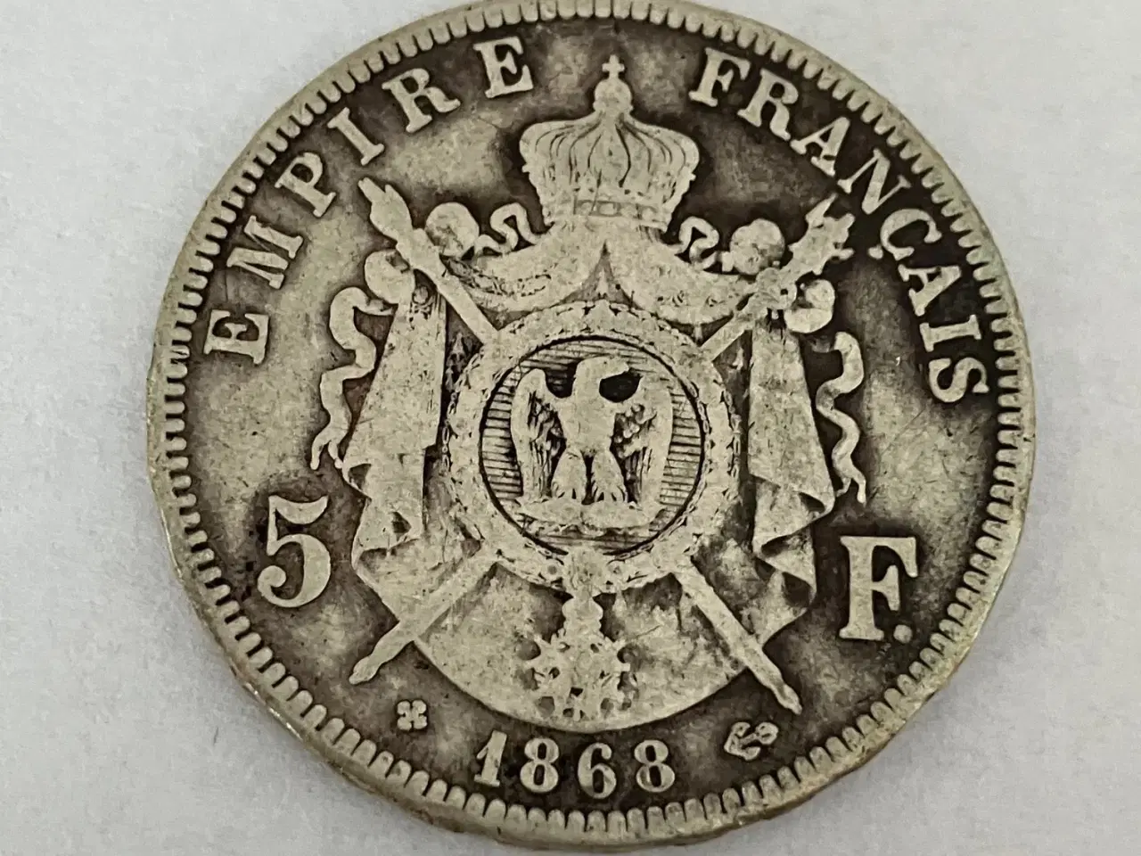 Billede 1 - 5 Francs 1868 France