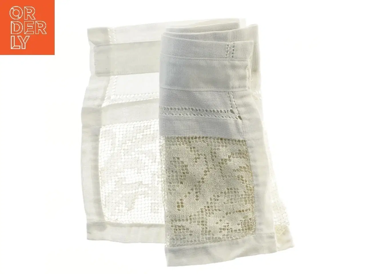 Billede 2 - Flot duge med blonder (str. 184x28 cm)