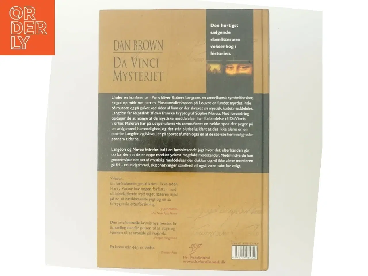 Billede 3 - Da Vinci Mysteriet af Dan Brown (Bog)