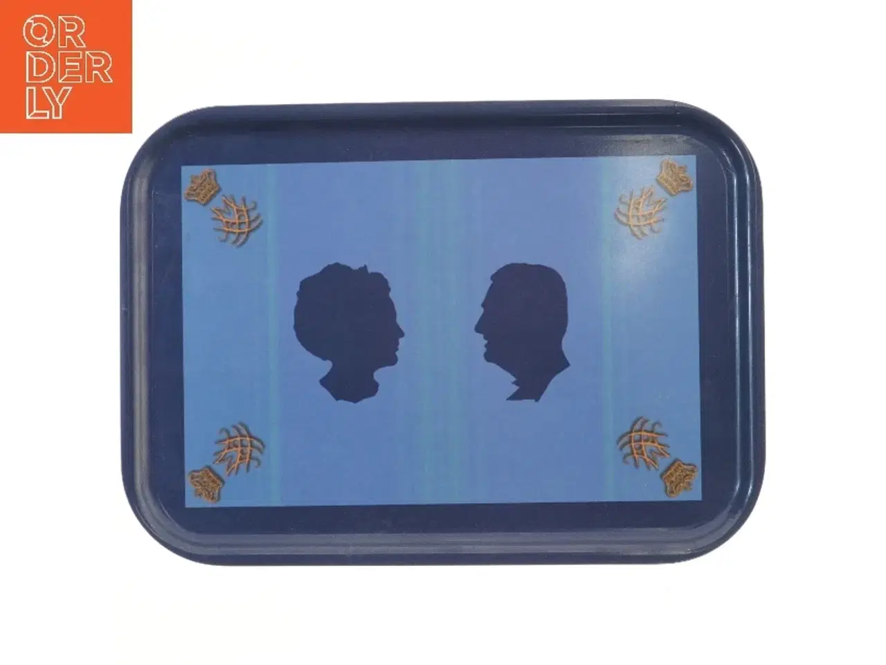 Billede 1 - Platek bakke med silhuetter fra Platex (str. 41x29,5 cm)