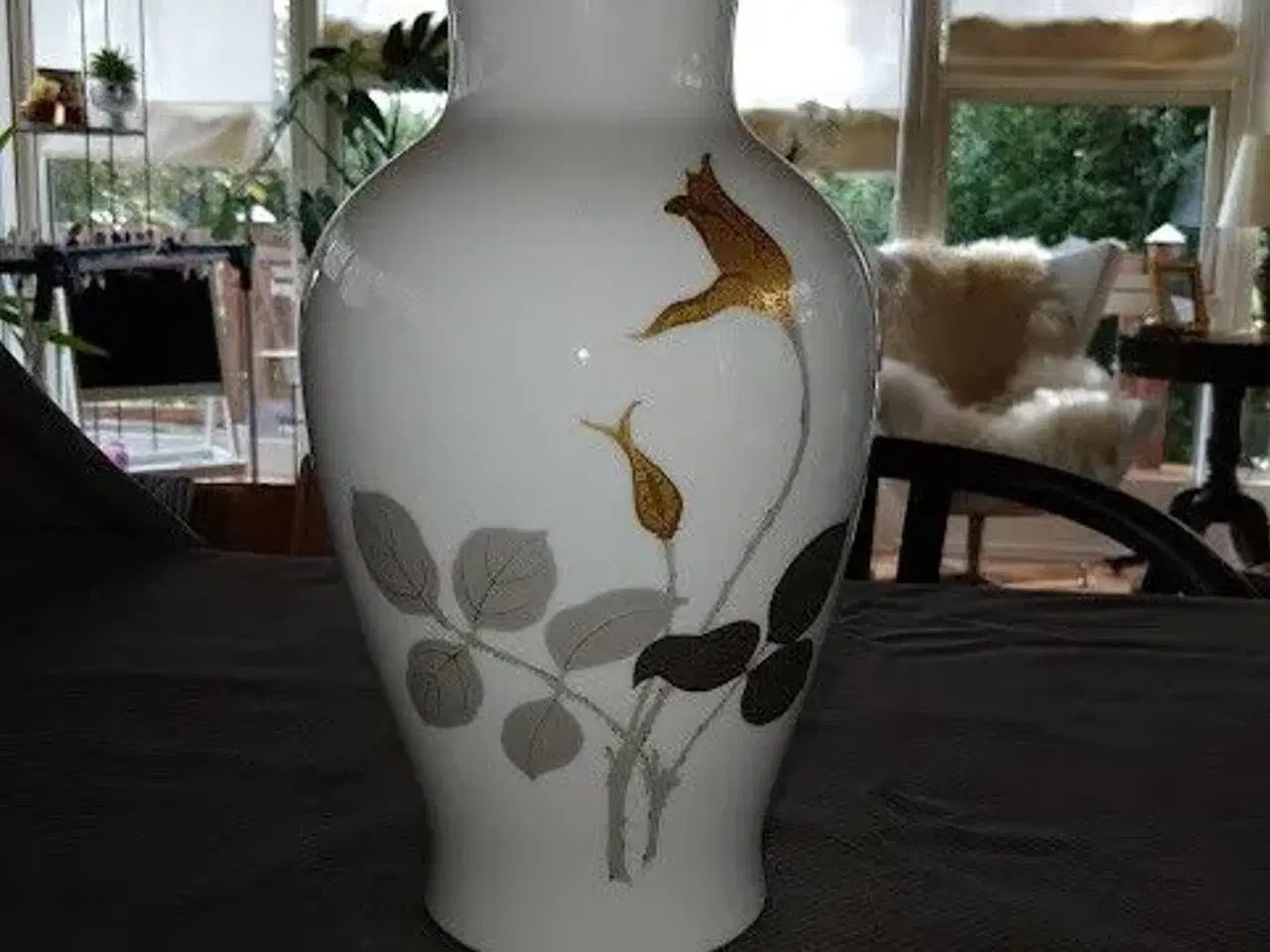 Billede 2 - Smuk Japansk Okura Jubilæums Guld Vase