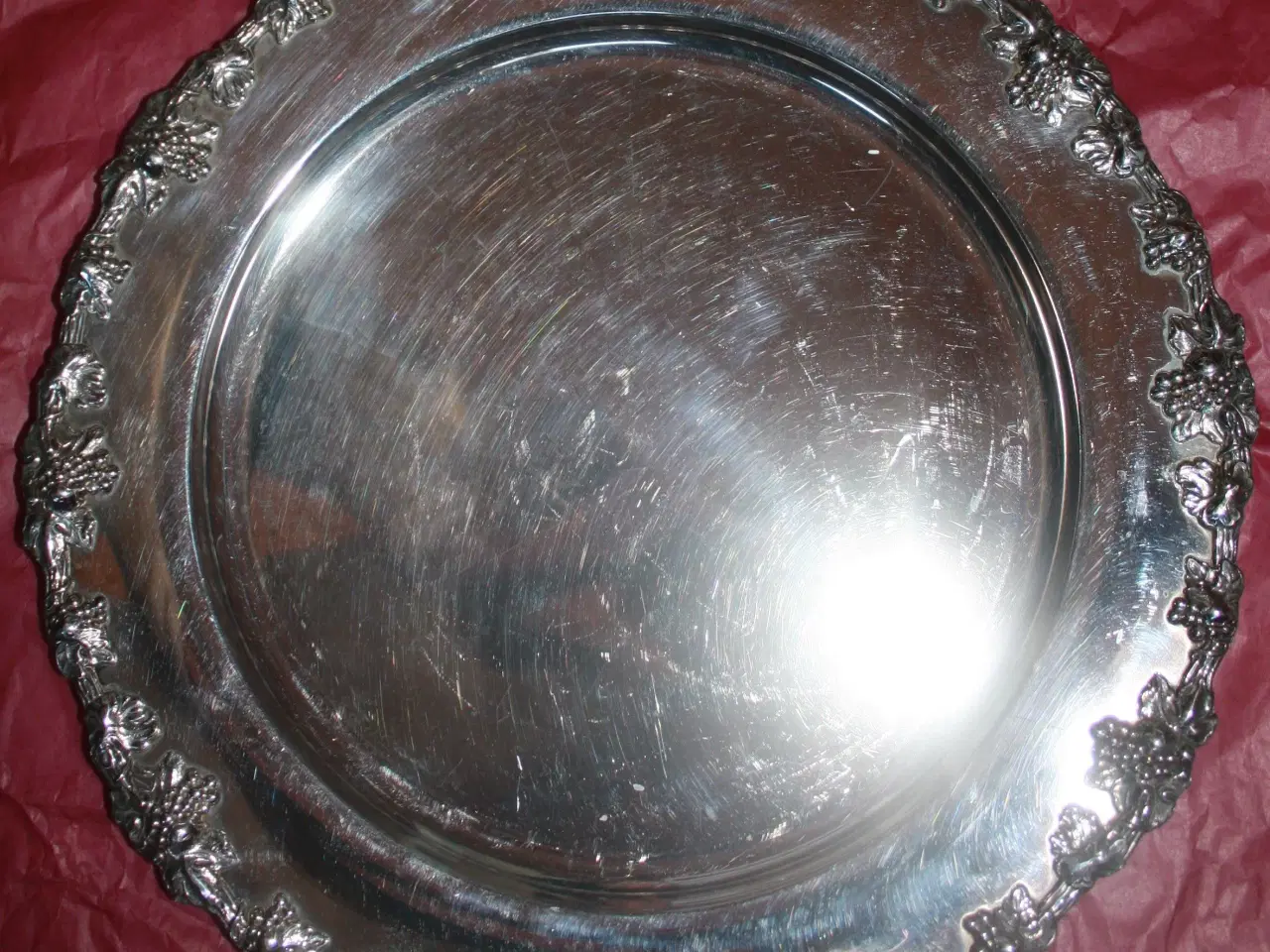 Billede 3 - Bakke / dækketallerken af sølvplet