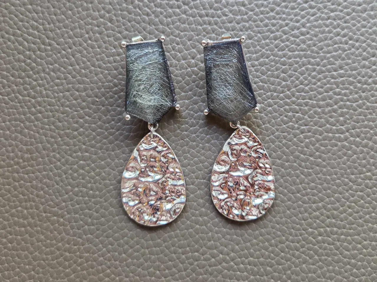 Billede 5 - Vila grey stone øreringe