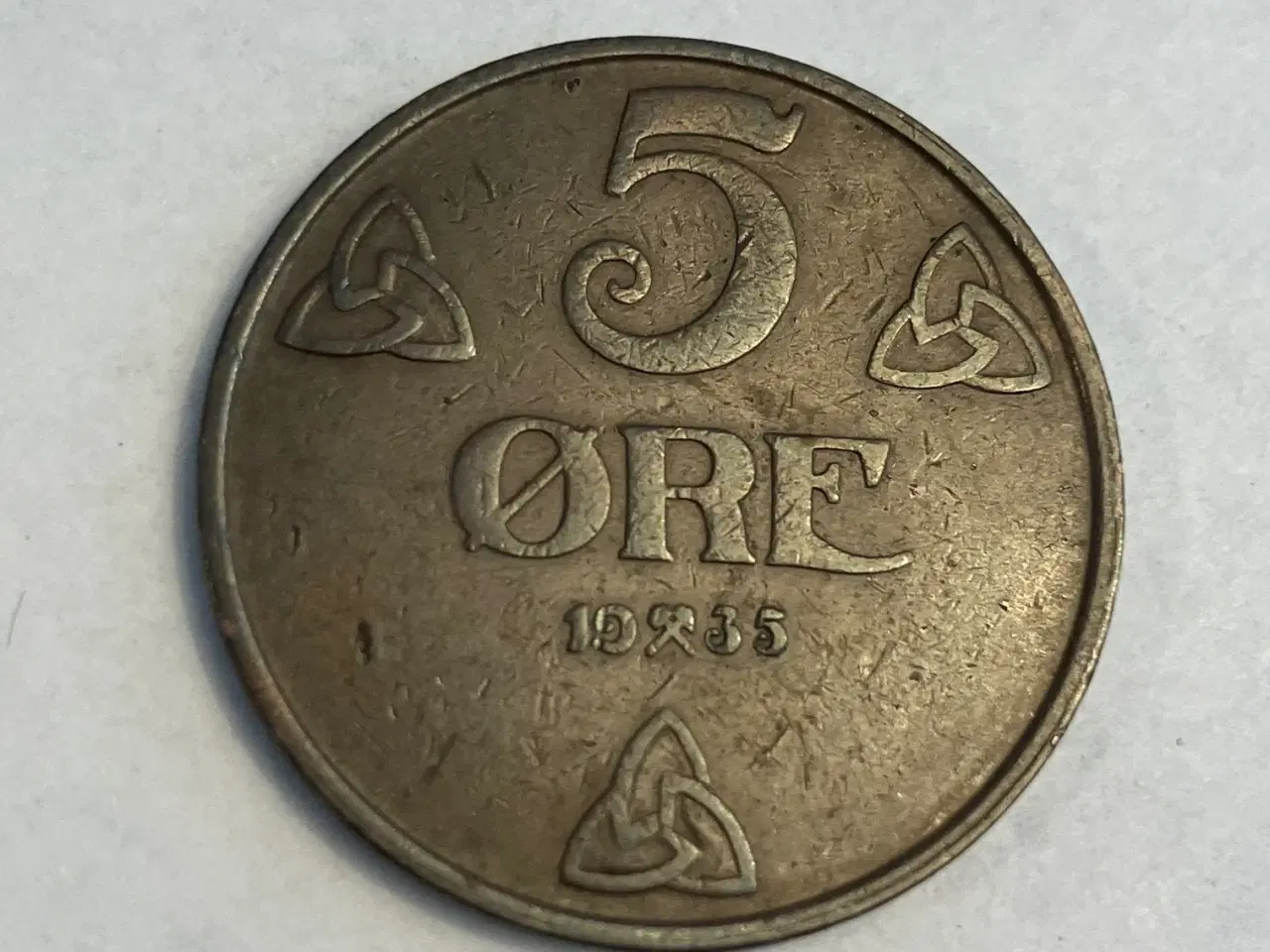 Billede 1 - 5 Øre 1935 Norge