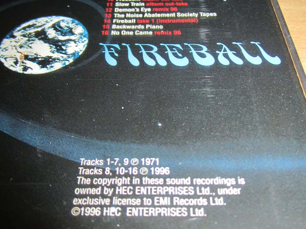 Billede 2 - DEEP PURPLE. Fireball. 1996.