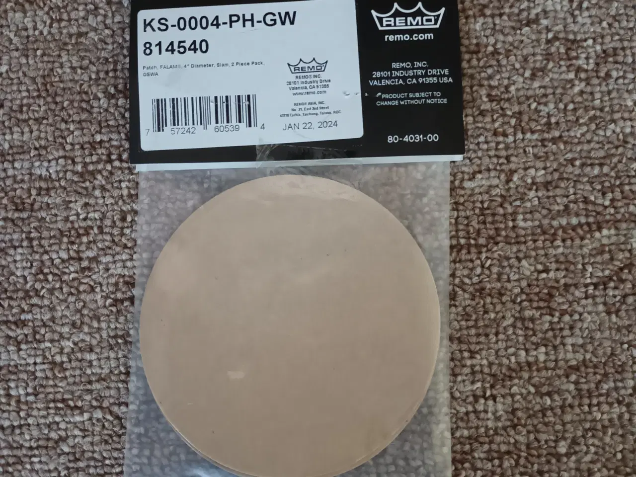 Billede 4 - Remo Silent Stroke Mesh 22" BD + Falam Slam Pad 4"