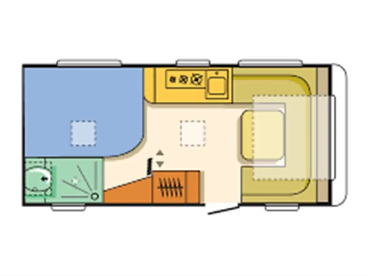 Billede 13 - 2022 - Adria Adora 472 UP    Adria Adora 472 UP 4 sovepladser, 4 siddepladser.