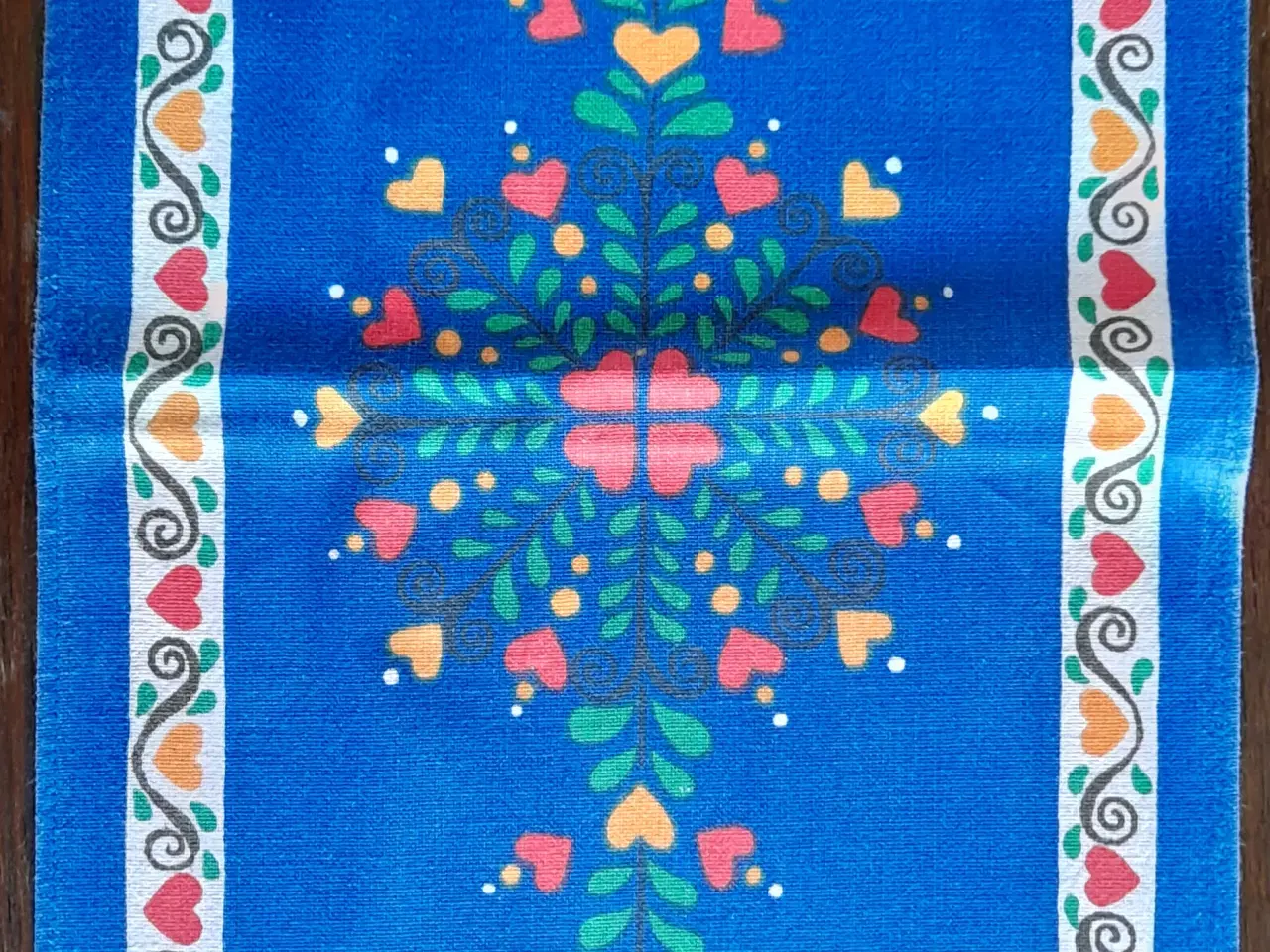 Billede 4 - Retro juleløber med nisser.