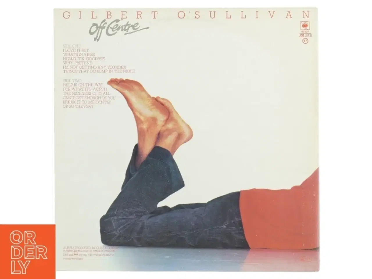 Billede 1 - Gilbert O'Sullivan 'Off Centre' vinylplade fra CBS Records (str. 31 x 31 cm)