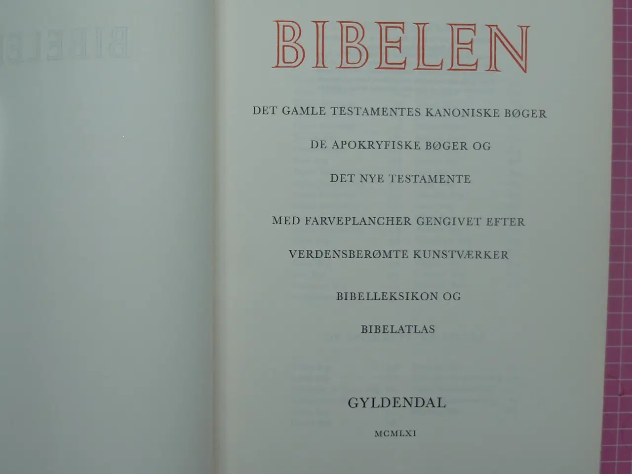 Billede 2 - Bibelen anno 1961