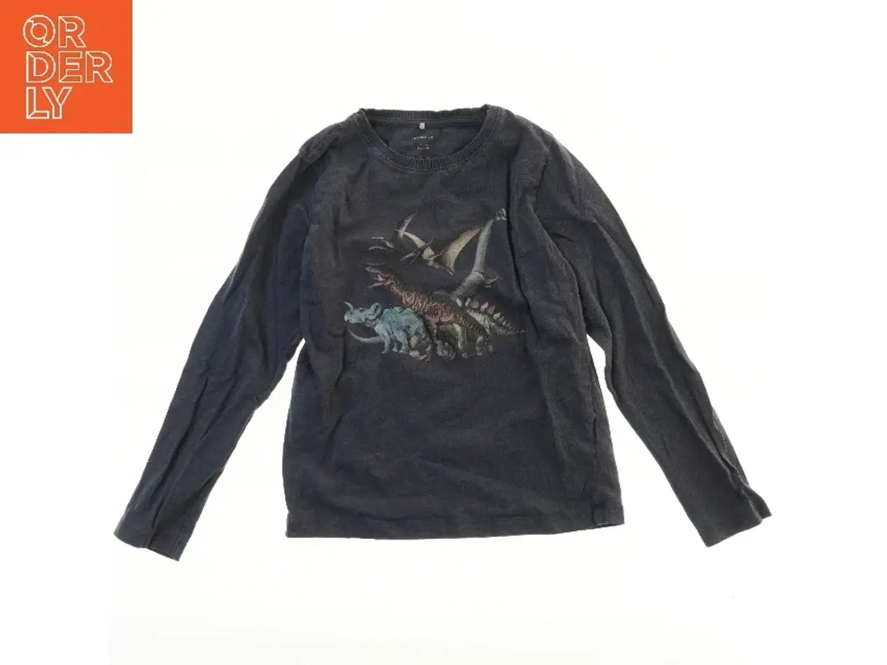 Billede 1 - Langærmet T-shirt med dinosaurmotiver fra Name It (str. 122)
