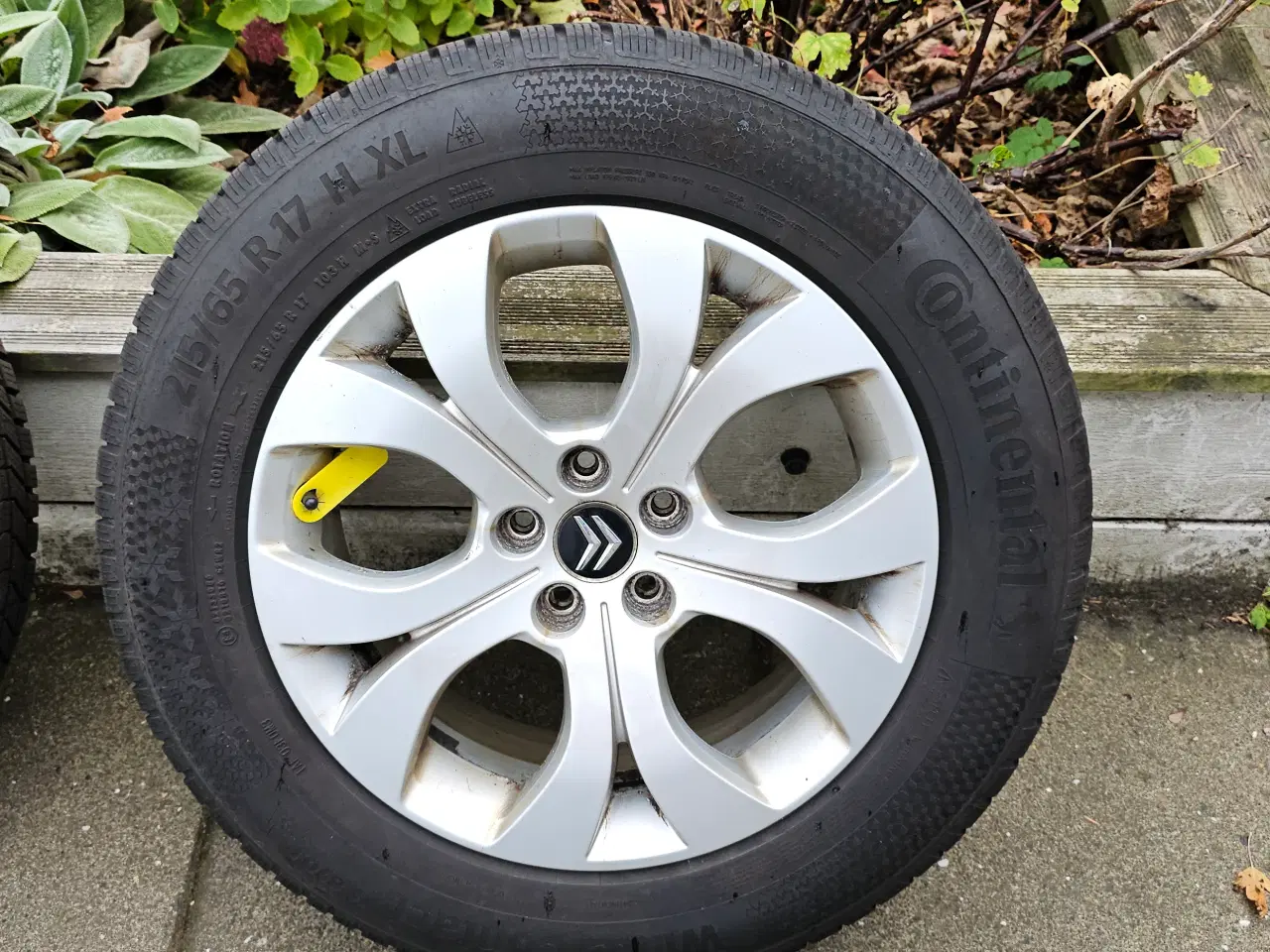 Billede 4 - 17” org. Citroen C5 alufælge + conti vinter dæk