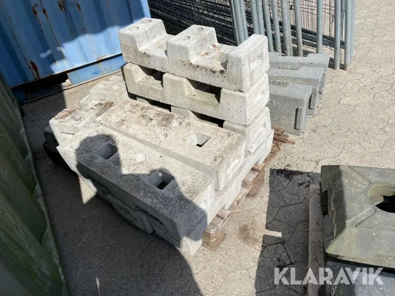 Billede 11 - 15 byggepladsHegn Med Klodser 2x3,5
