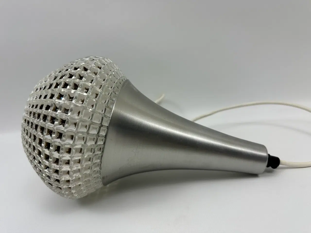 Billede 7 - Retro pendel i chrome med glasindsats