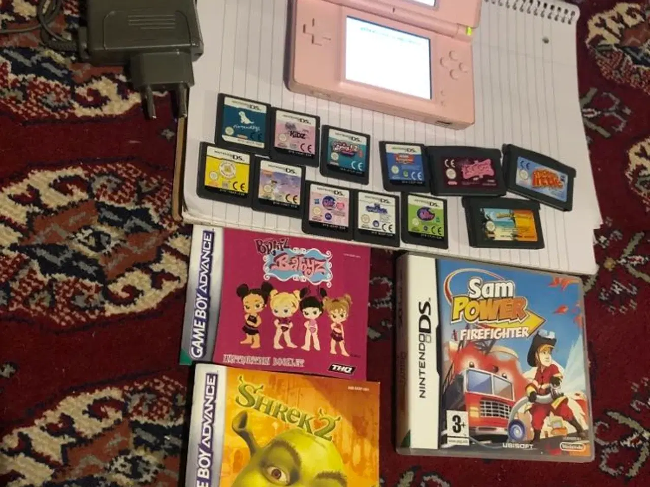 Billede 1 - Ds Lite+14 spil,Chicken Little,Shrek 2,My Sims