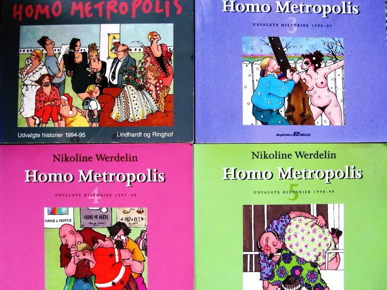 Billede 1 - Homo Metropolis 1, 3, 4 og 5 (humor), Nicoline Wer