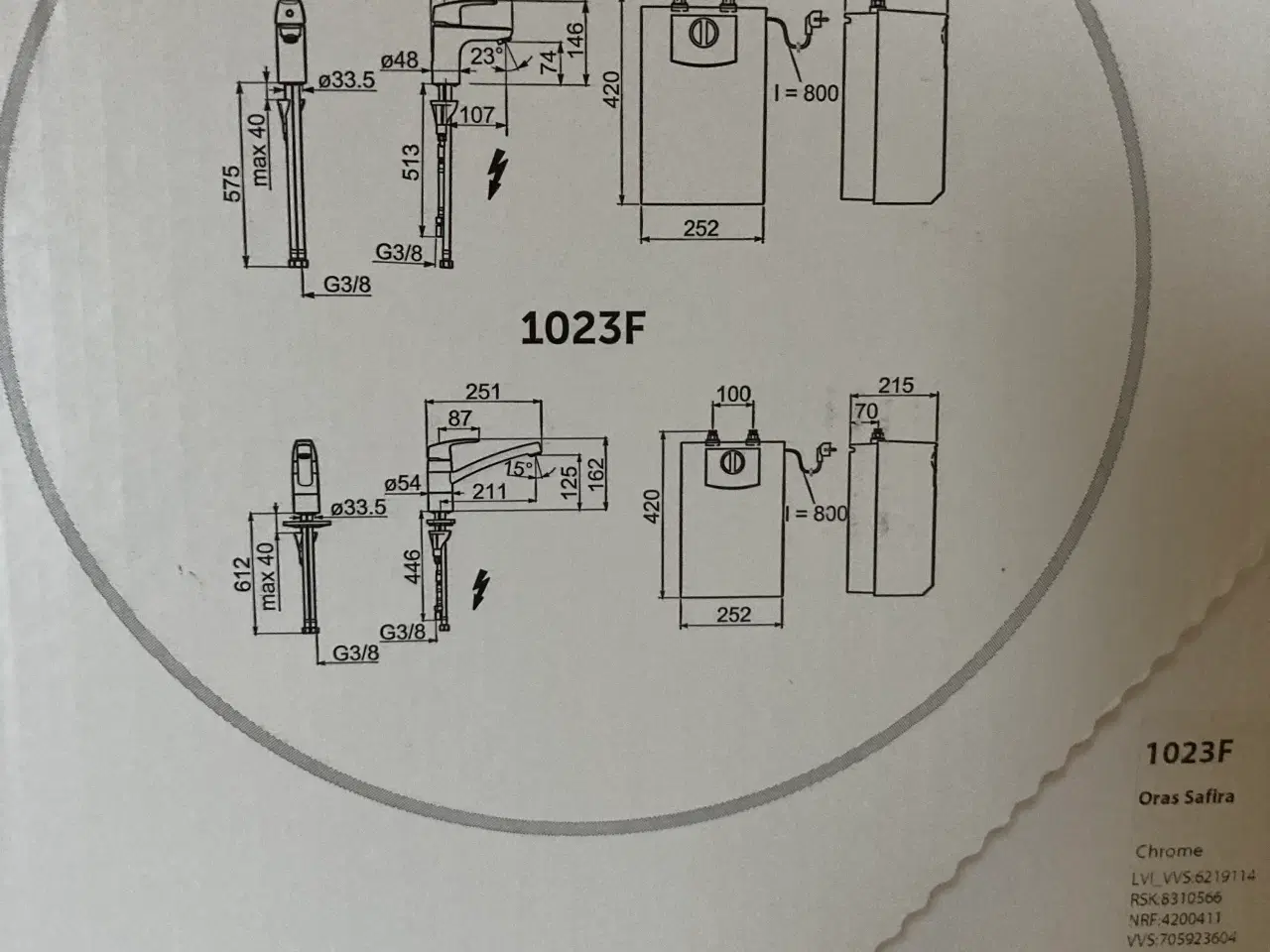 Billede 4 - Køkkenarmatur med vandvarmer til fritidshuset
