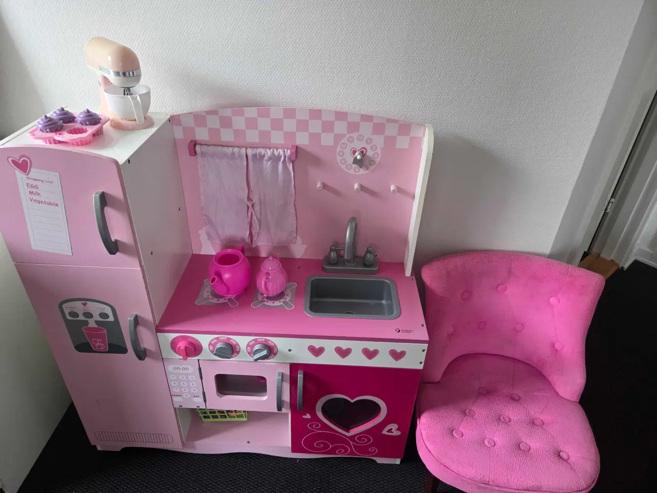 Billede 3 - lyserød køkken legetøj 