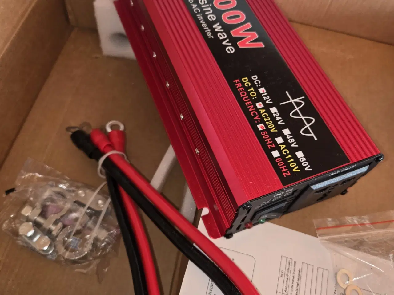 Billede 2 - Ny omformer 12v dc til 220v ac pure sinus wave