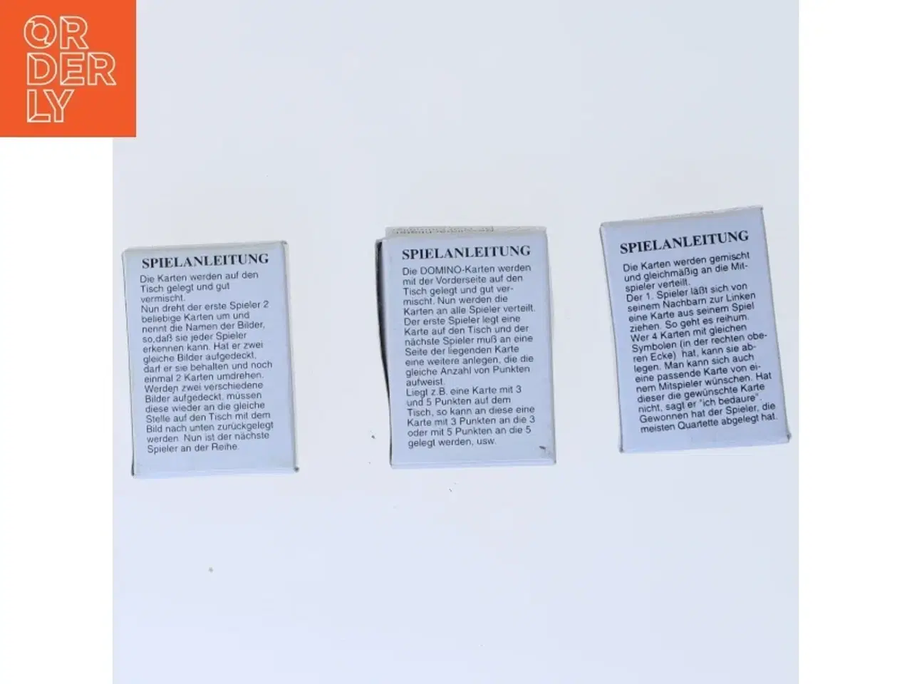 Billede 3 - Miniture Kortspil sæt med Memo, Domino og Quartett (str. 5x3,5 cm)