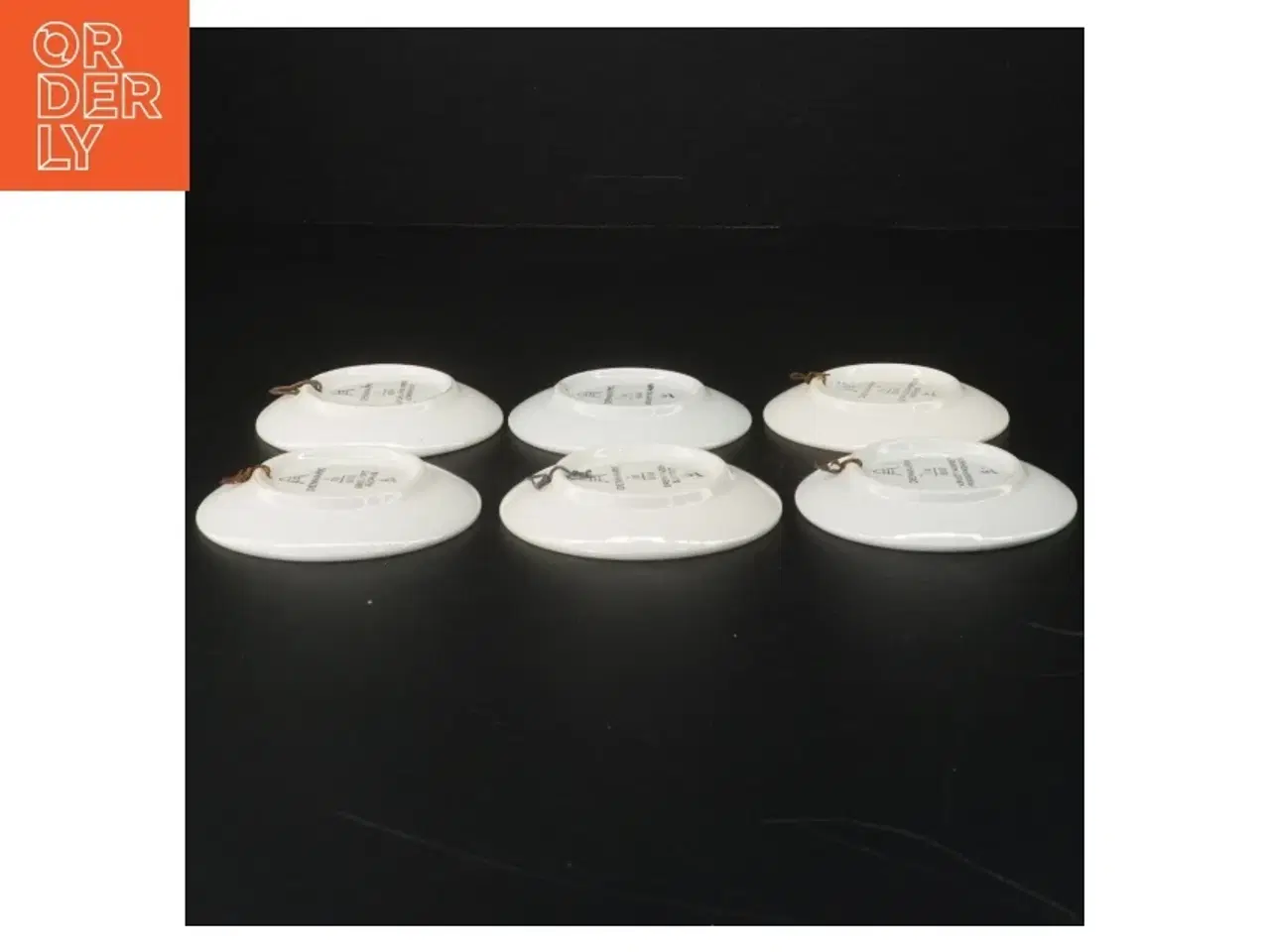 Billede 2 - Sæt med 6 dekorative porcelænsplatter (str. Ø. 8,5 cm) fra Aluminia