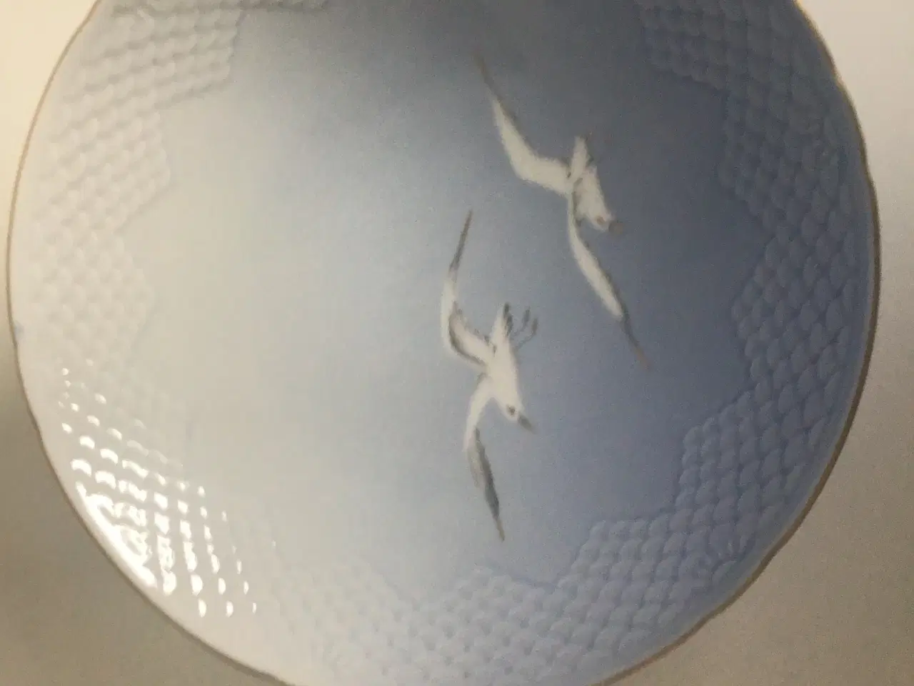 Billede 1 - Mågestel med guldkant fad