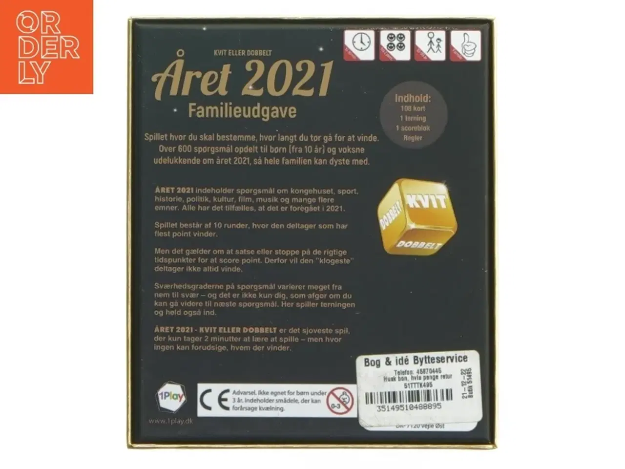 Billede 3 - Året 2021 Familieudgave brætspil fra 1Play