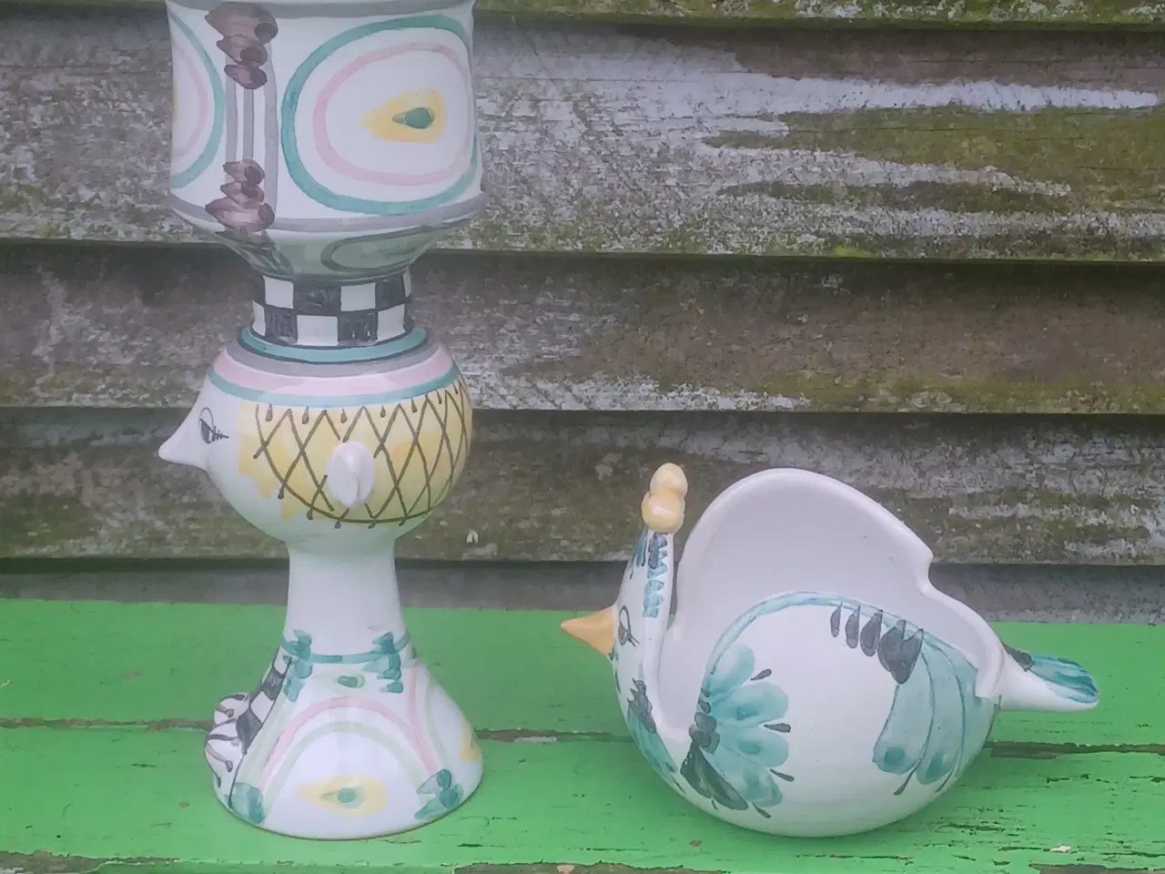 Billede 7 - Original Bjørn Wiinblad Tulipa og fugle lysestage