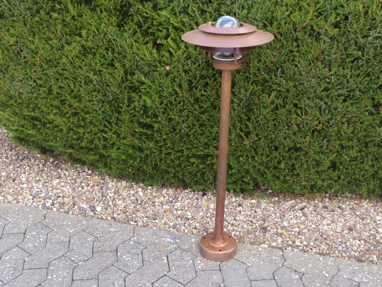 Billede 1 - Kobber lampe udendørs