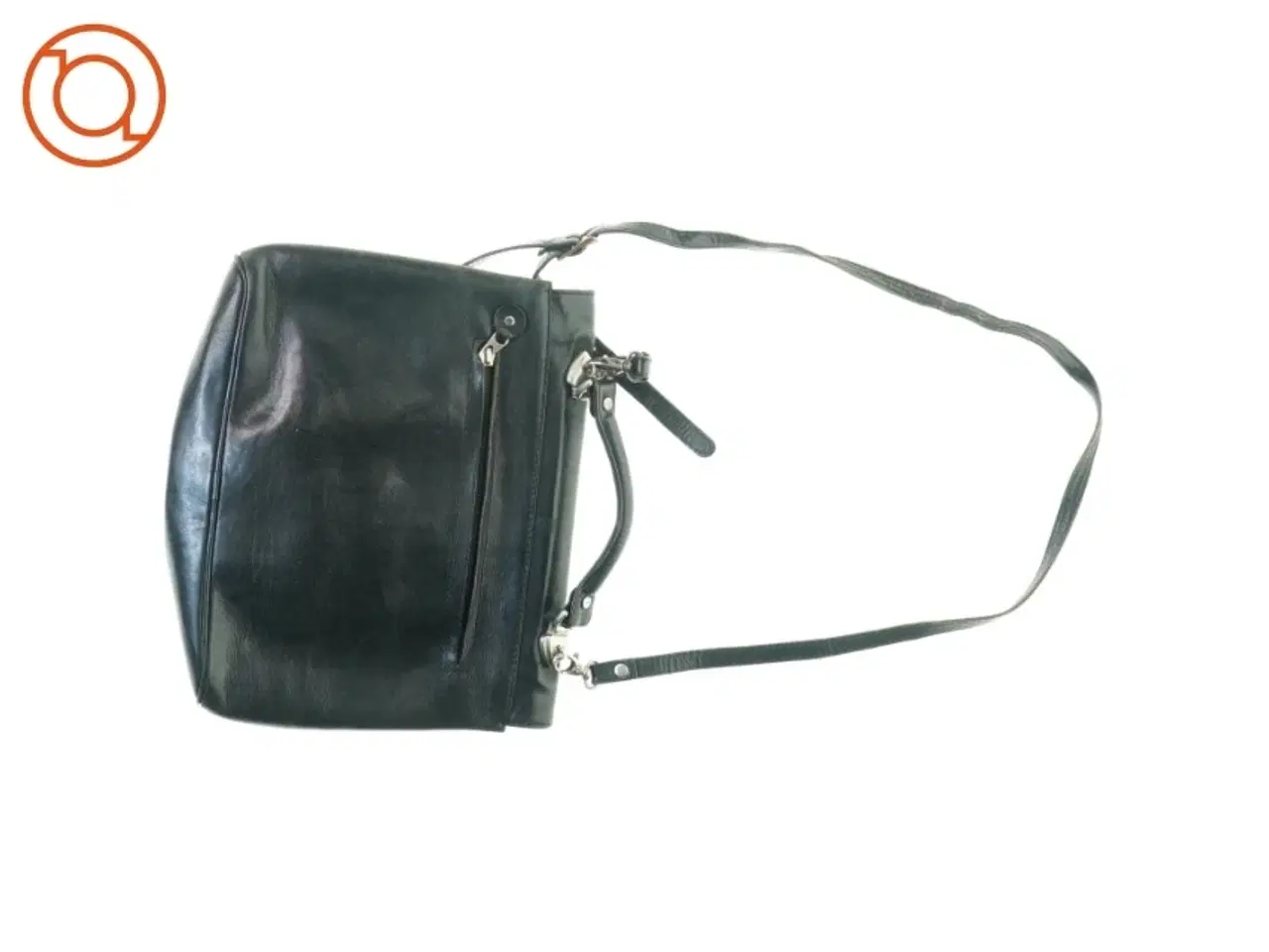 Billede 2 - Læder Crossbody Hånd Taske fra Monroe (str. 28 x 32 cm)
