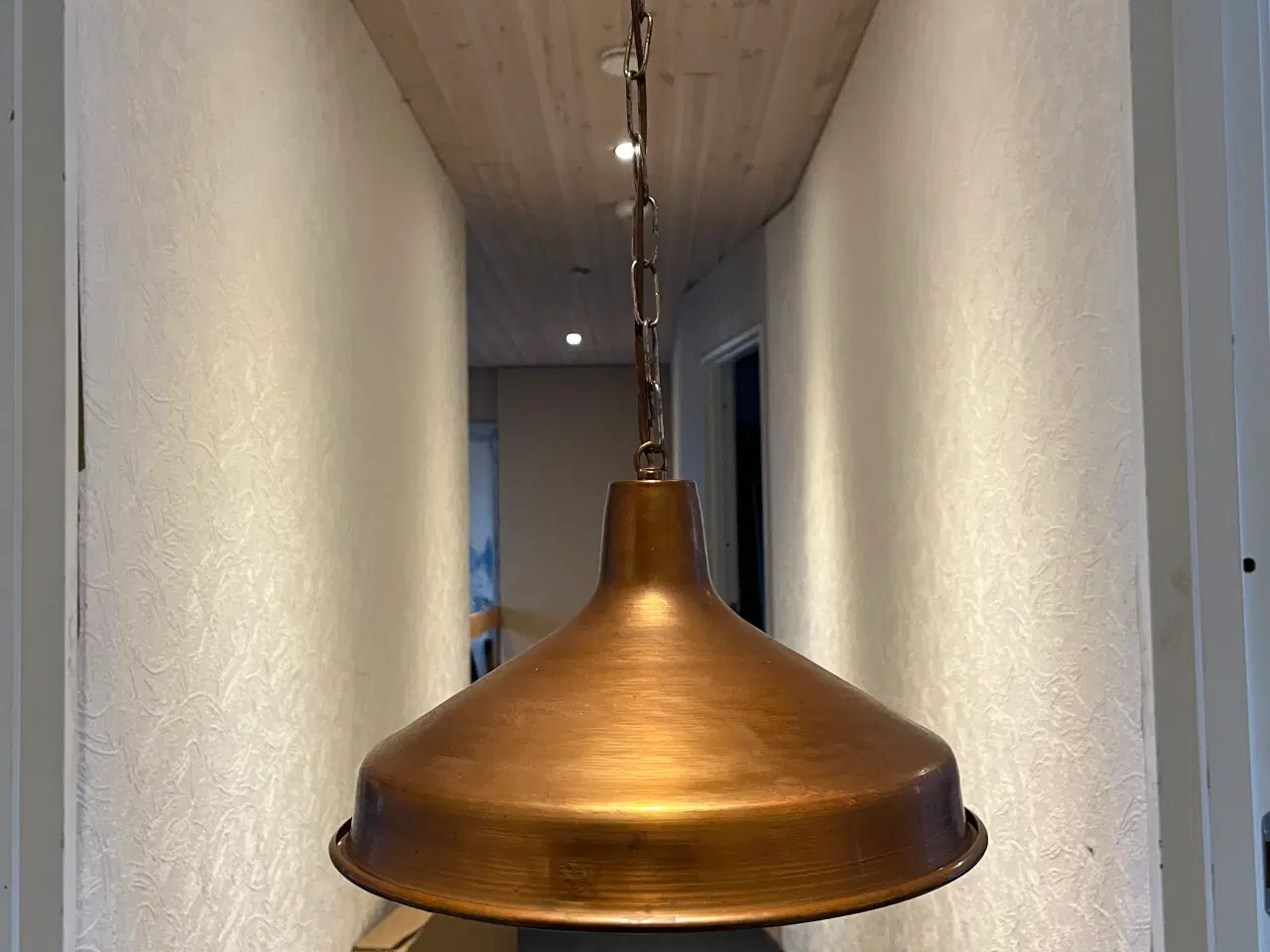 Billede 1 - Kobber lampe 