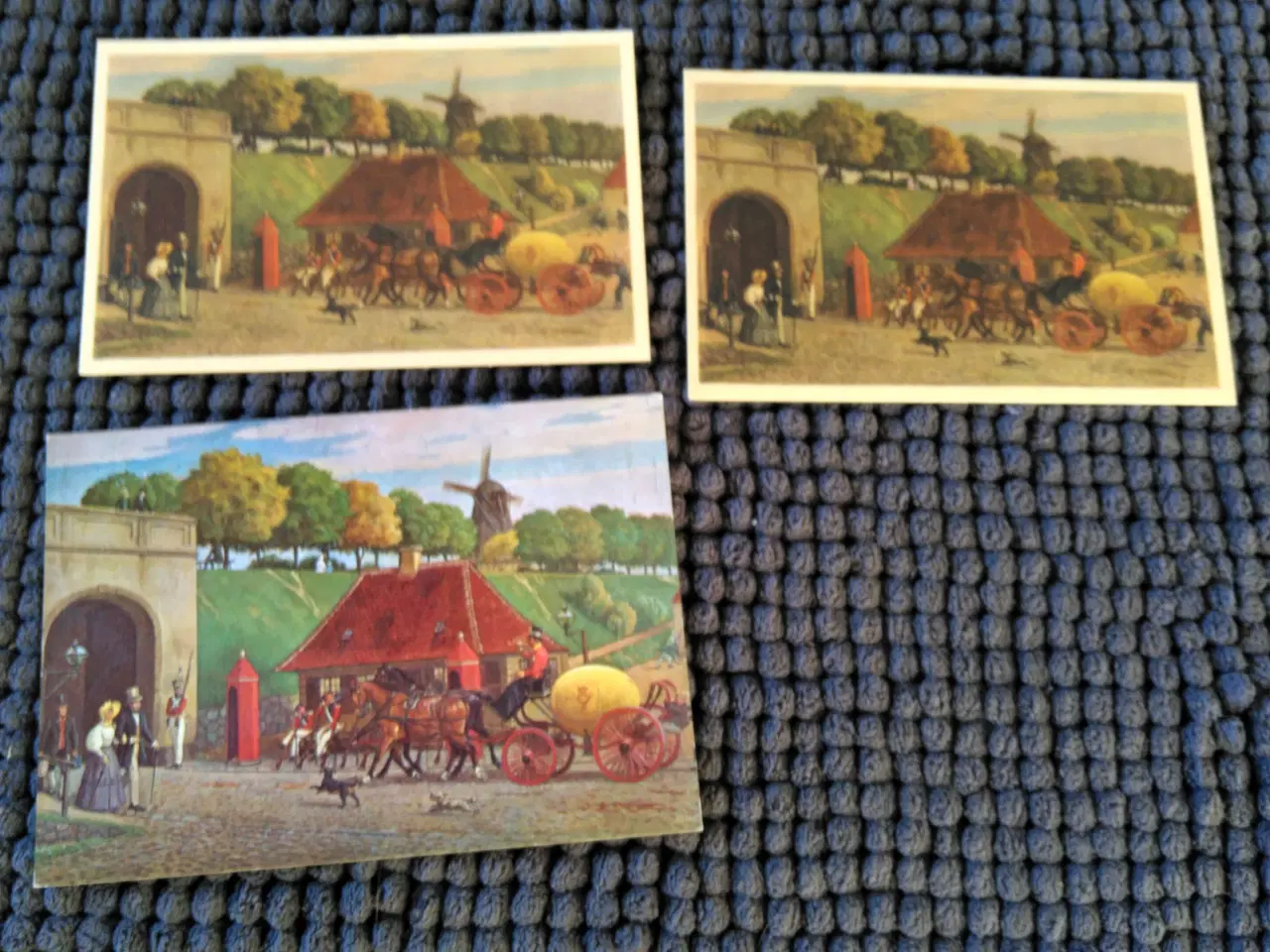 Billede 2 - Flotte postkort med postbude / postvæsenet