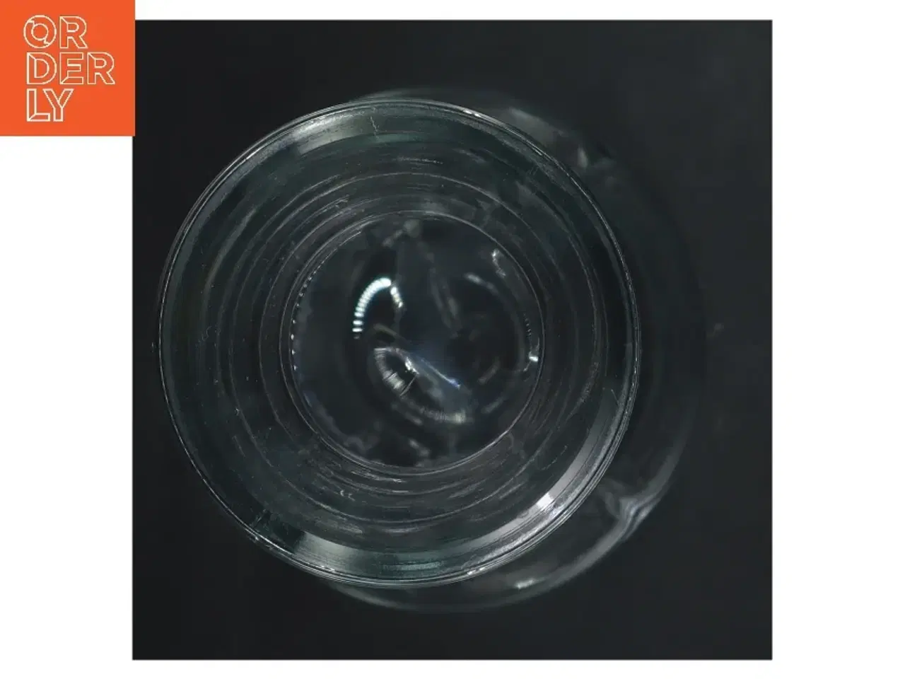 Billede 2 - ROSENDSHL Glaskaraffel med metalbånd fra Rosendahl (str. Ø 8 cm løngde 26 cm)