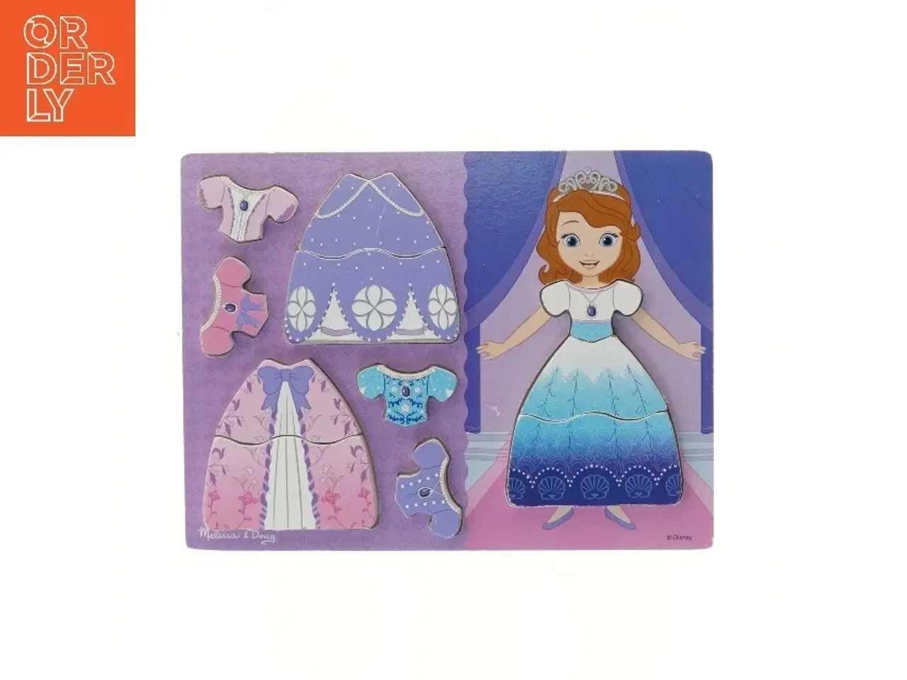 Billede 1 - Disney prinsesse påklædningspuzzle fra Melissa & Doug (str. 30x22,5 cm)