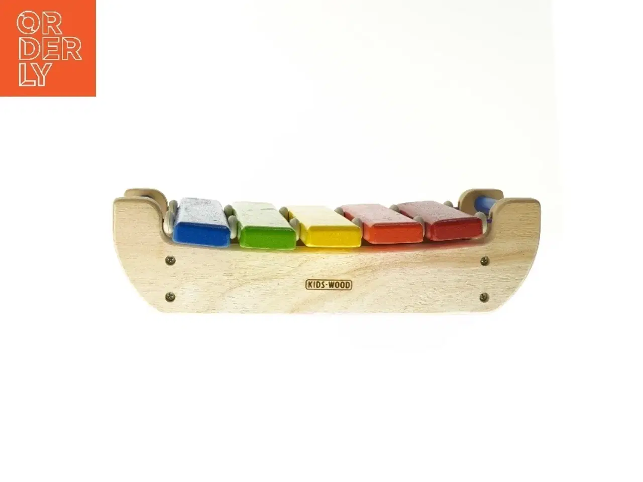 Billede 2 - Træfarvet xylofon med farvede toner fra Kids-Wood (str. 33 cm)